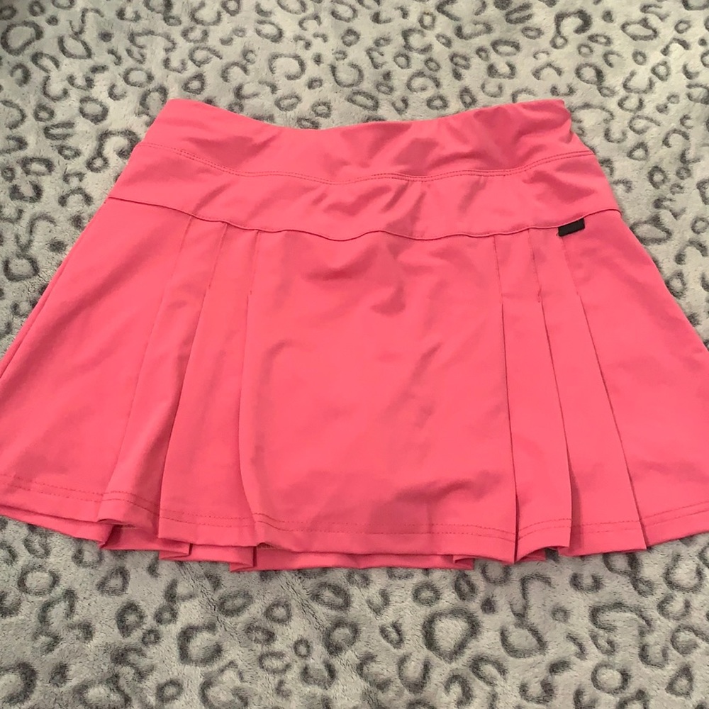 Pink athletic tennis skirt (lulu dupe)